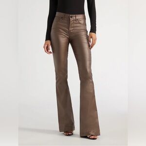 Sofia Vergara Women's Melisa Flare High Rise Faux Leather Pants, NWT